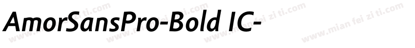 AmorSansPro-Bold IC字体转换